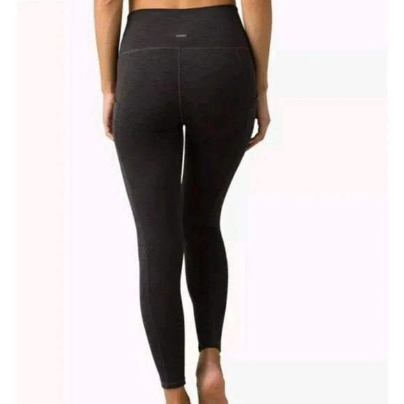 Prana Becksa 7/8 Legging Stretch Waist Pockets Pull-On Black Heather Stretch 2X - Picture 2 of 10